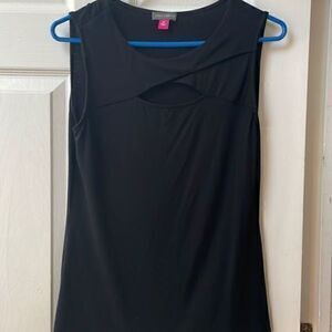 Vince Camuto black top with cut out